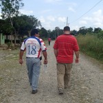 Eric and his good friend Jorge walking the town.